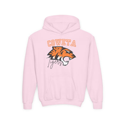 Coweta Tigers Youth Crewneck Gildan Hoodie