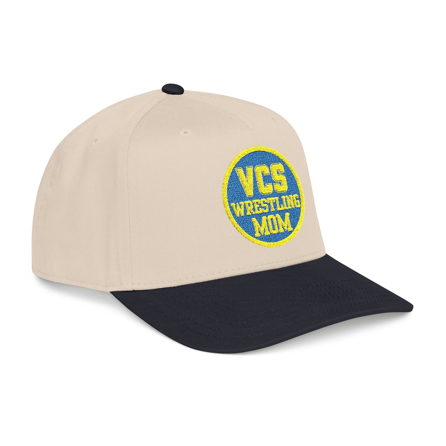 Wrestling Mom Baseball Cap – "VCS Wrestling Mom" Embroidered Mid-Profile Hat