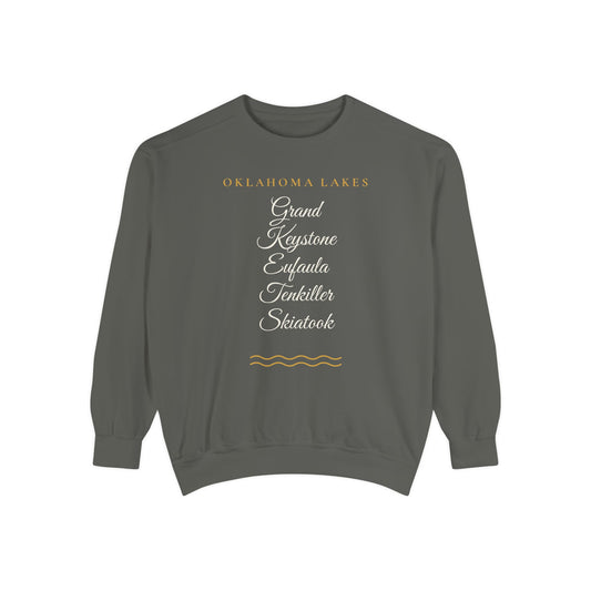 Oklahoma Lakes Crewneck Sweatshirt | Comfort Colors