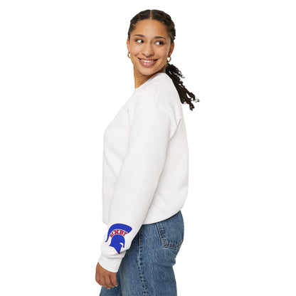Spartan Football Santa Gildan Sweatshirt With Sleeve Print