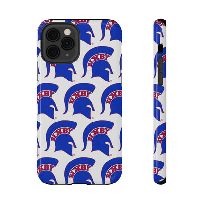 Bixby Spartan Blue Logo Impact Resistant iPhone Case