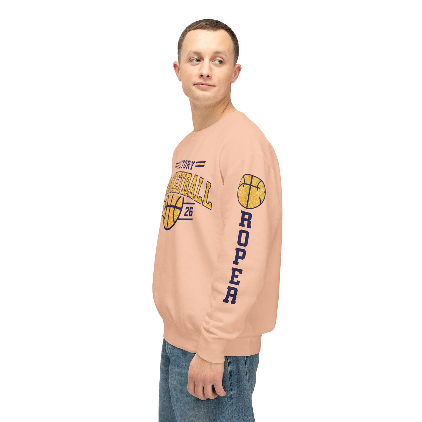 Victory Basketball Crewneck Comfort Colors Sweatshirt