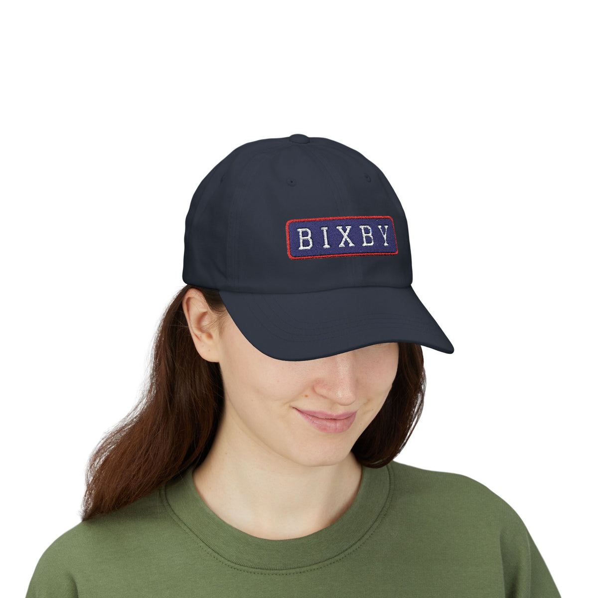 Bixby Spartans Embroidered Dad Hat, BIXBY Bar