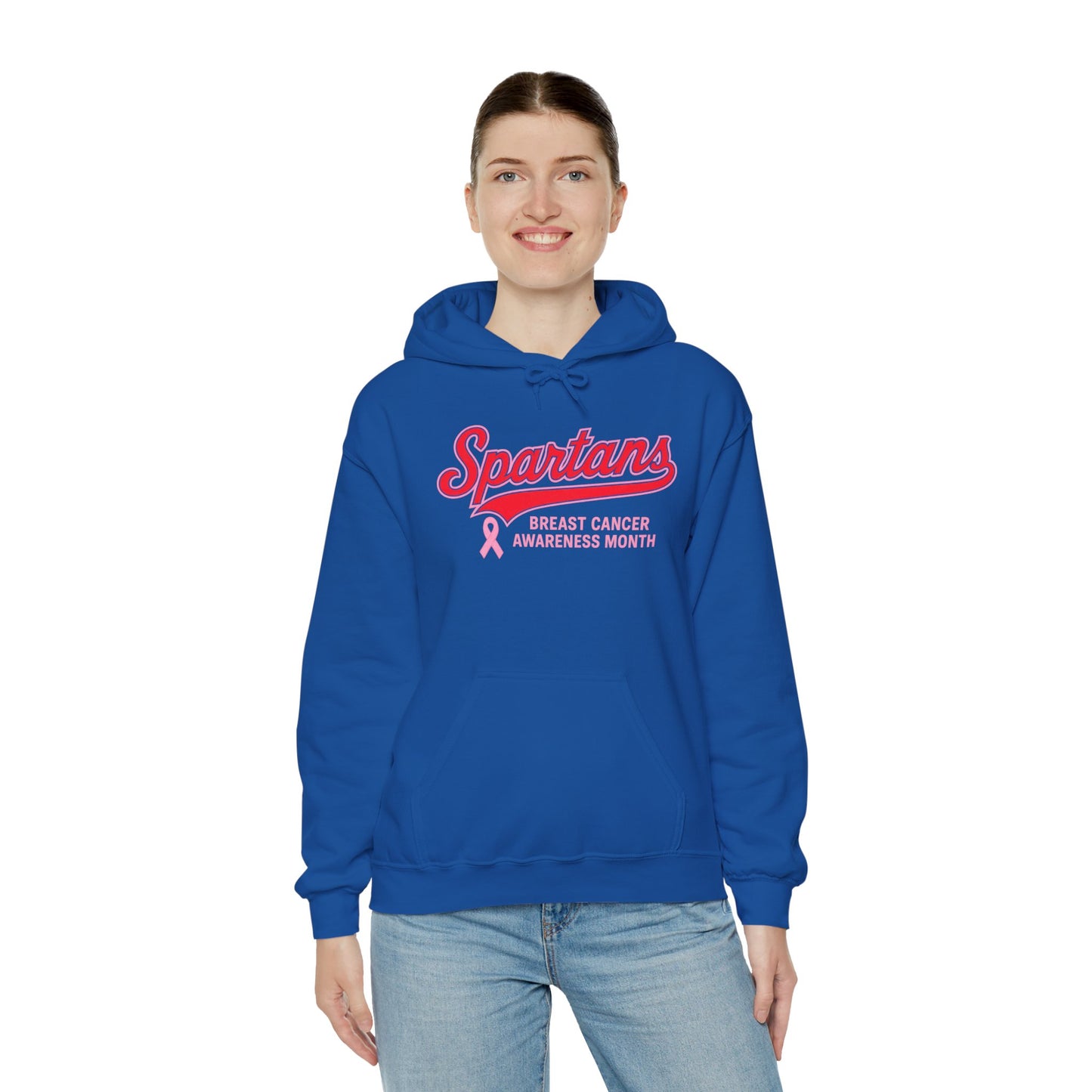 Spartans Breast Cancer Awareness Gildan Hoodie