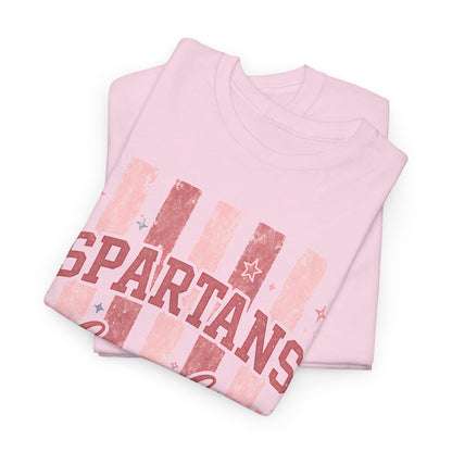 Spartans Bixby Pink Stripes T-Shirt