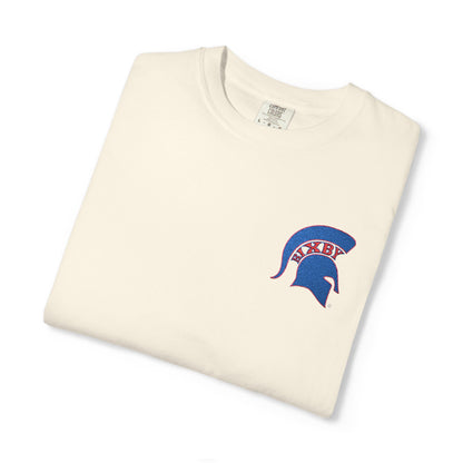 Bixby Spartan Red Embroidered Logo Comfort Colors Tee