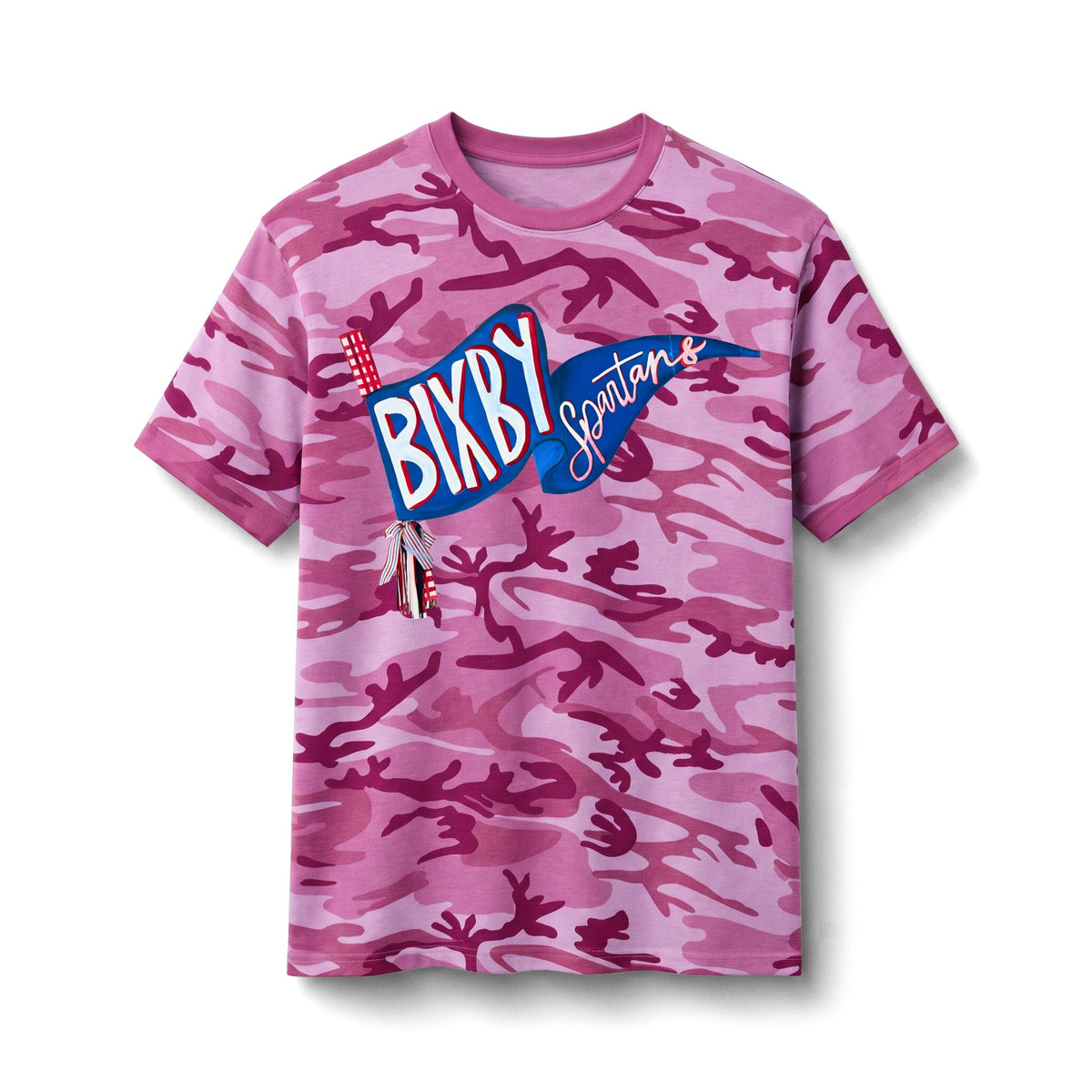 Bixby Spartans BKBY Spartans Camo - Kids' Camouflage School Spirit Tee