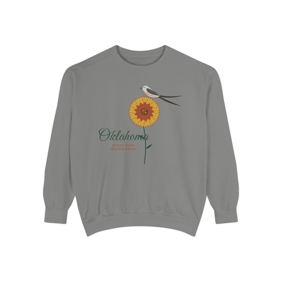 State Bird & Wildflower Oklahoma Crewneck Sweatshirt | Comfort Colors