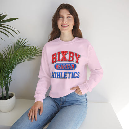 Bixby Spartan Athletics Metallic Gildan Sweatshirt