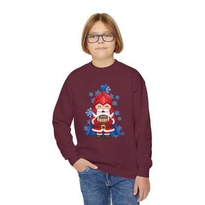Spartan Football Santa Youth Gildan Sweatshirt