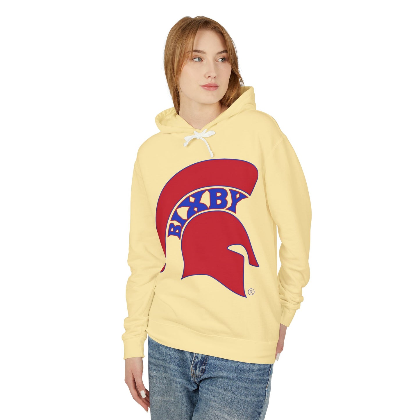 Bixby Spartan Red Logo Comfort Colors Hoodie