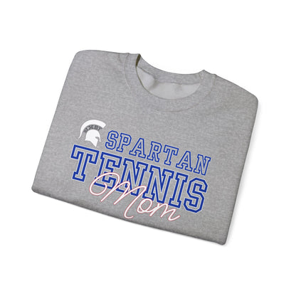 Spartan Tennis Mom Gildan Sweatshirt with Sleeve Print