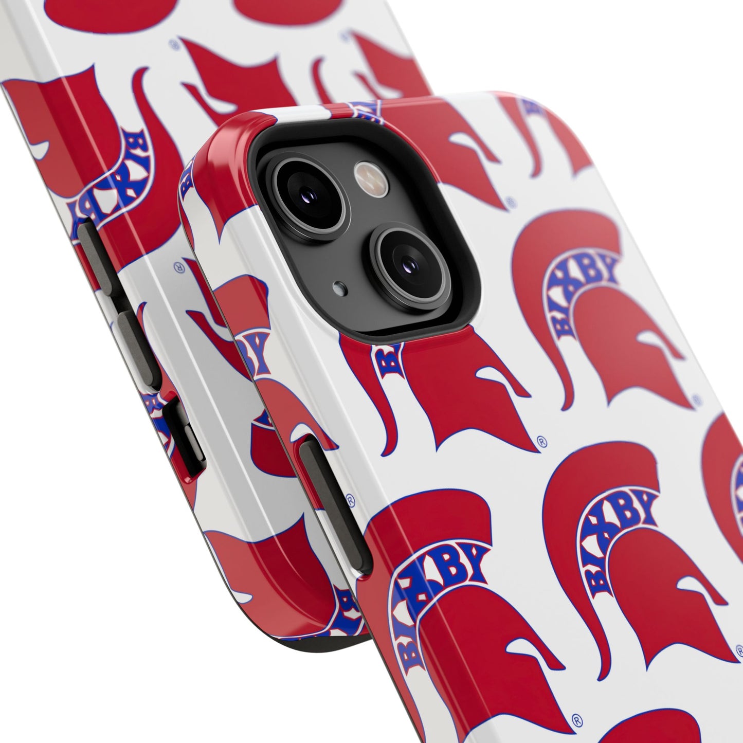Bixby Spartan Red Logo Impact Resistant iPhone Case