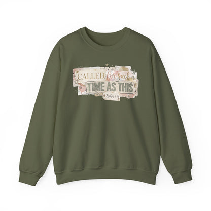 Called to Such a Time as This Crewneck Sweatshirt | Floral Scripture Design