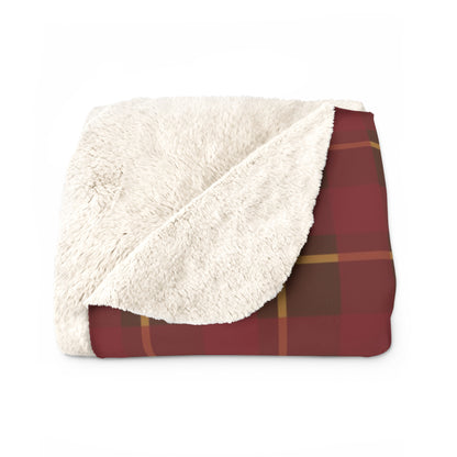 Bixby Pumpkin Patch Plaid Sherpa Blanket