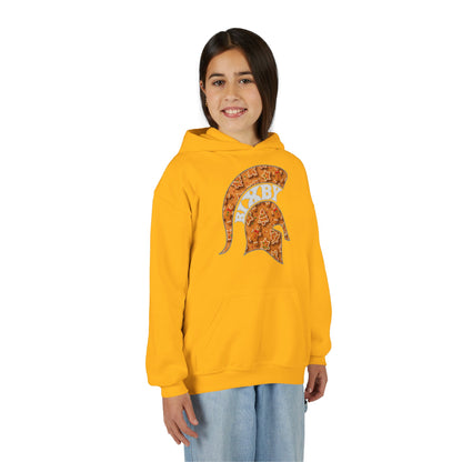 Bixby Spartan Gingerbread Helmet Youth Gildan Hoodie