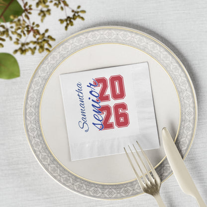 Bixby Spartan Senior Class 2026 Party Napkin