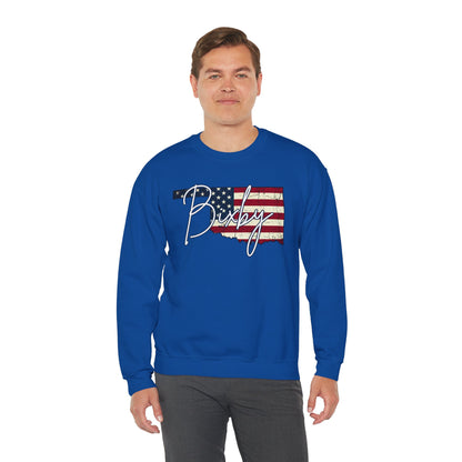 Oklahoma Flag 'Bixby' Gildan Sweatshirt – Retro American State Pride