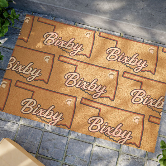 Bixby OK Spartan Logo Doormat