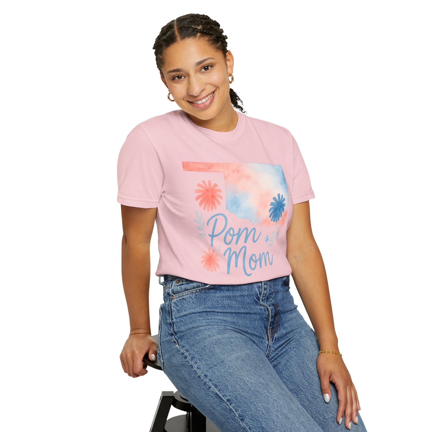 Pom Mom Bixby OK Watercolor Comfort Colors Tee