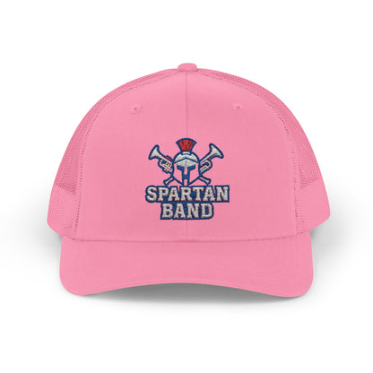 Spartan Band Embroidered Trucker Snapback