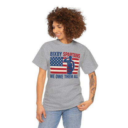 Spartans We Owe Them All Gildan Tee