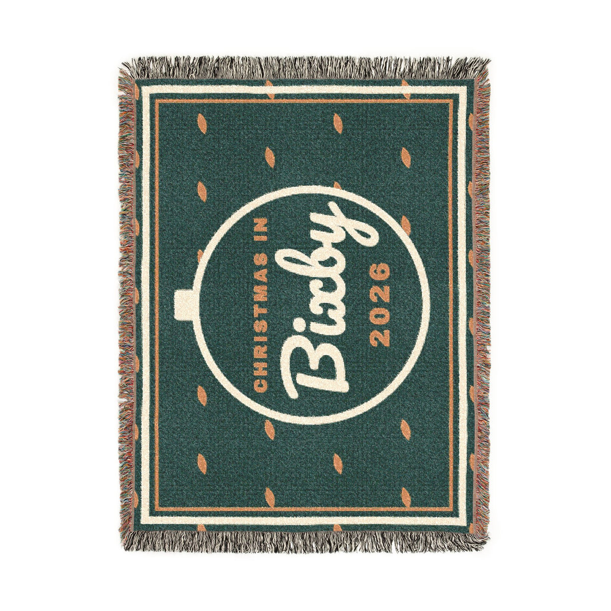 Christmas in Bixby 2026 Woven Throw Blanket