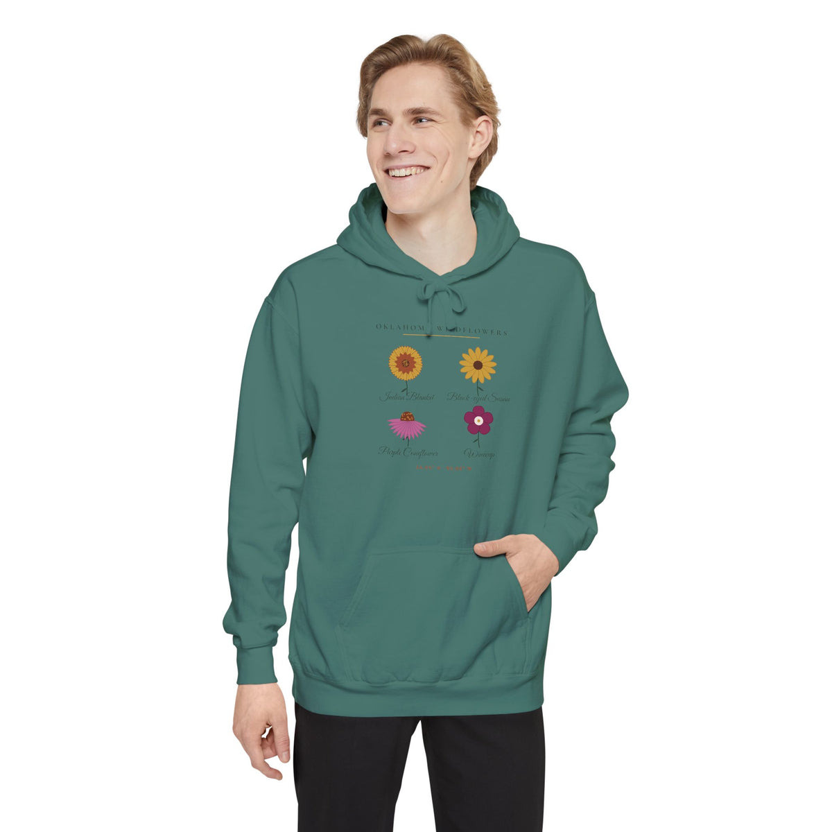 Oklahoma Wildflower Field Guide Hoodie | Comfort Colors