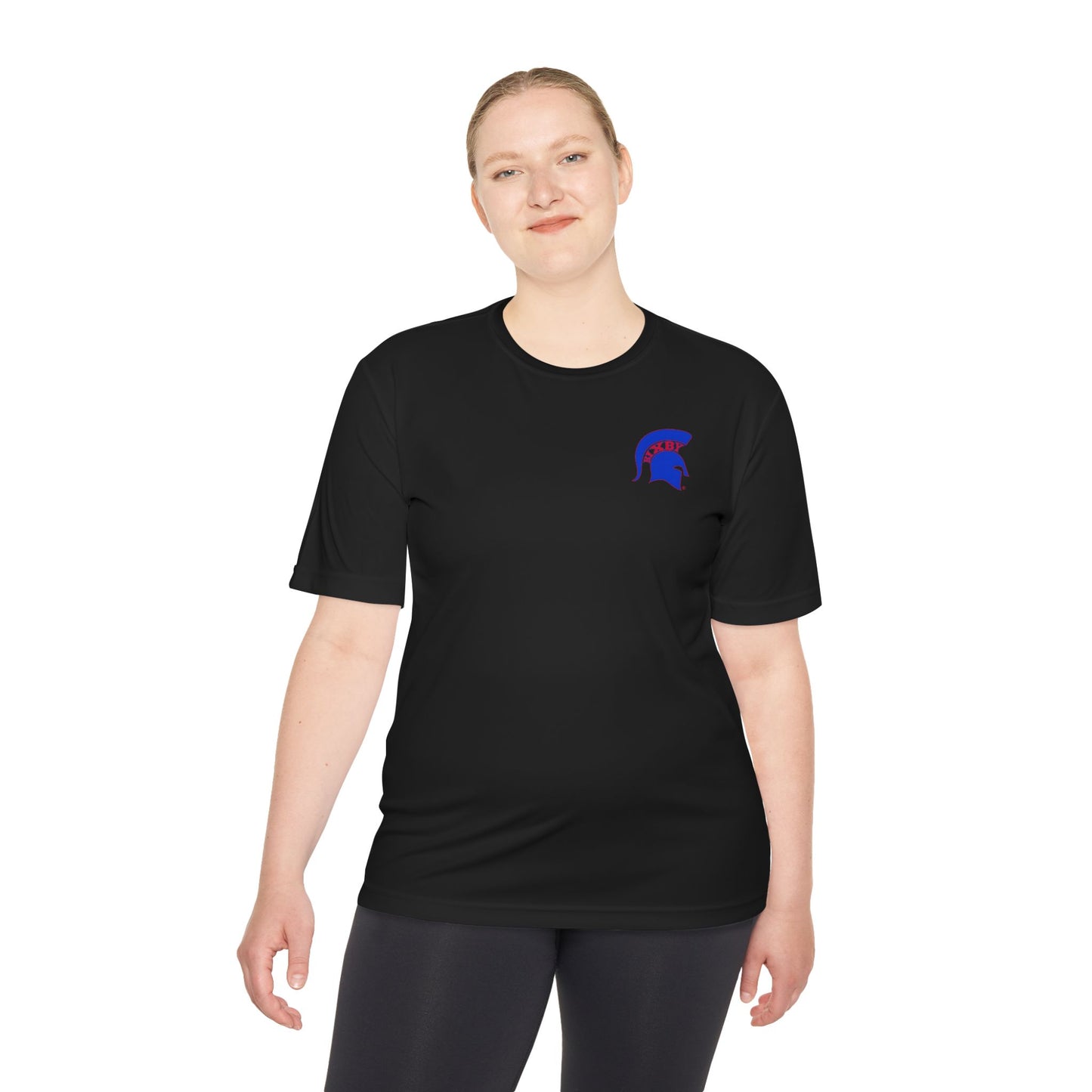 Spartan Blue Logo Adult Sport-Tek Tee