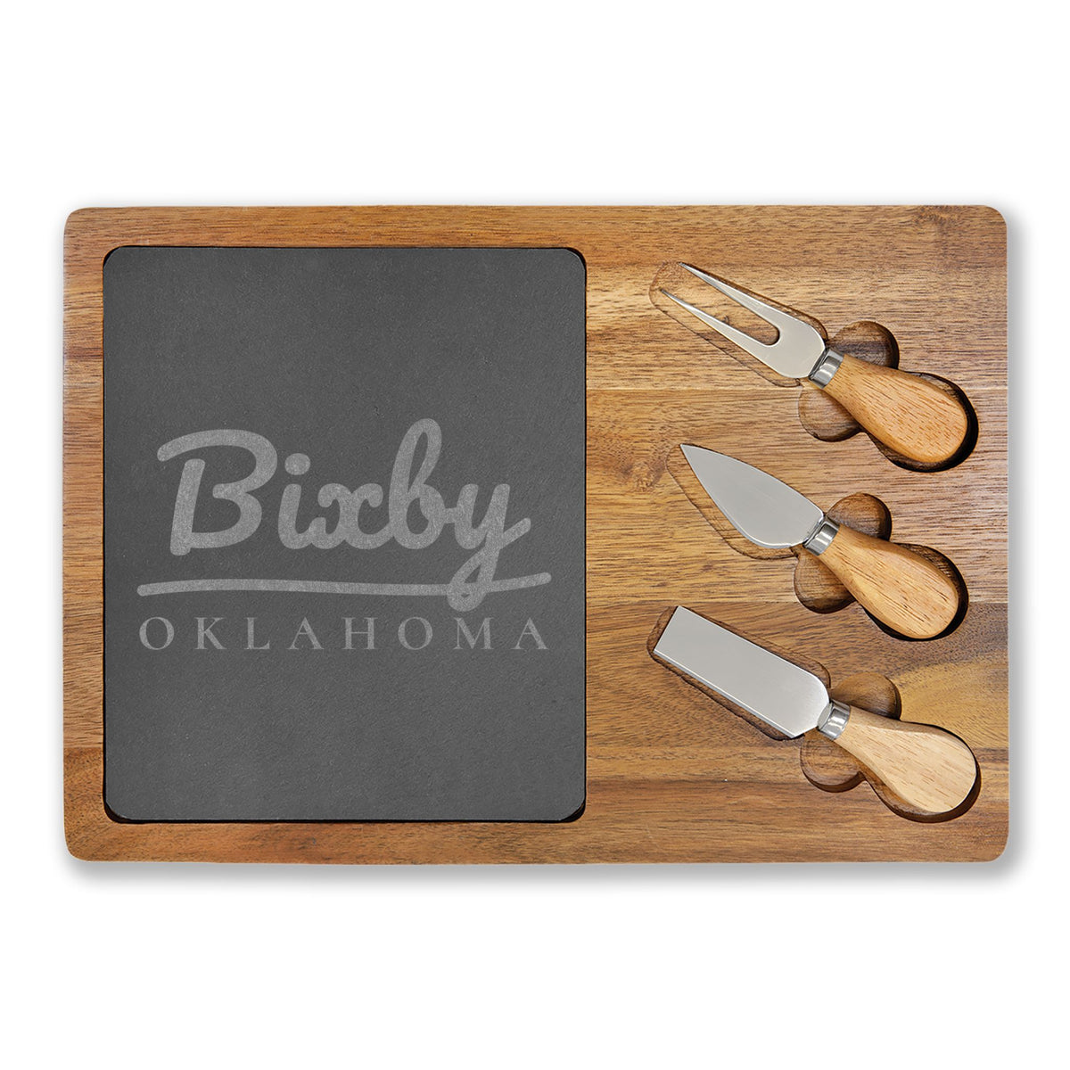 Bixby Garden Script Engraved Charcuterie Board