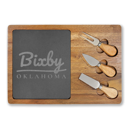 Bixby Garden Script Engraved Charcuterie Board