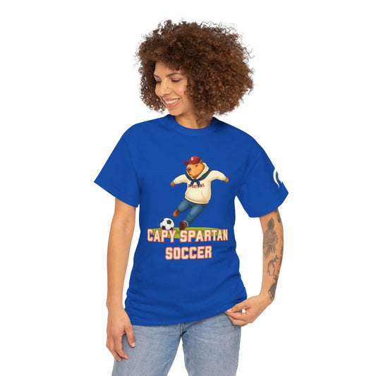 Capy Spartan Soccer Gildan Tee