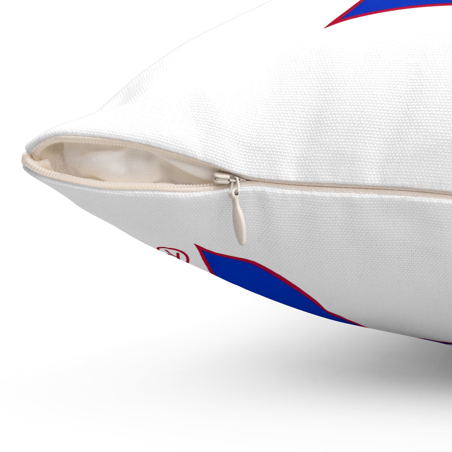 Bixby Spartans Blue Logo Decorative Pillow