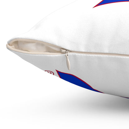 Bixby Spartans Blue Logo Decorative Pillow