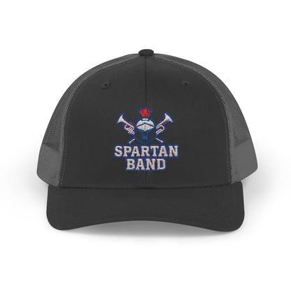 Spartan Band Embroidered Trucker Snapback