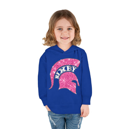Bixby Spartans Pink Bling Toddler Rabbit Skins Hoodie