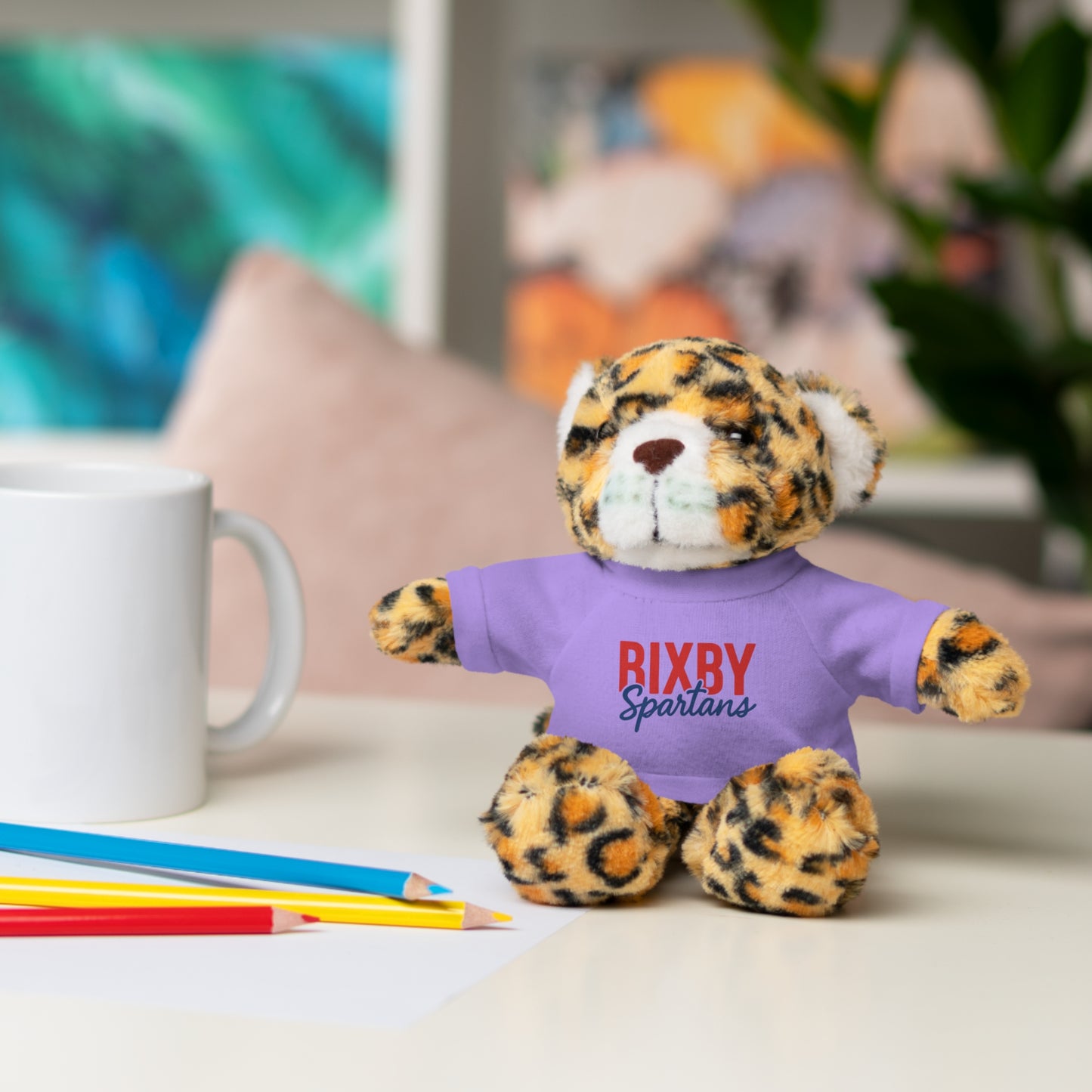 Bixby Spartans Stuffed Animal Logo