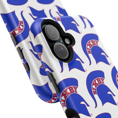 Bixby Spartan Blue Logo Impact Resistant iPhone Case