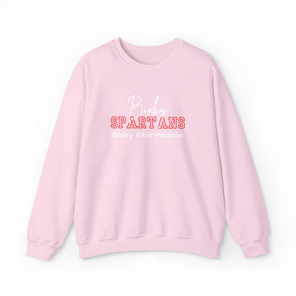 Personalized Embroidered Bixby Spartans Crewneck Sweatshirt