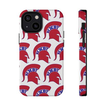 Bixby Spartan Red Logo Impact Resistant iPhone Case