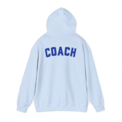 Bixby Spartans Basketball Gildan Hoodie with Back Coach Print