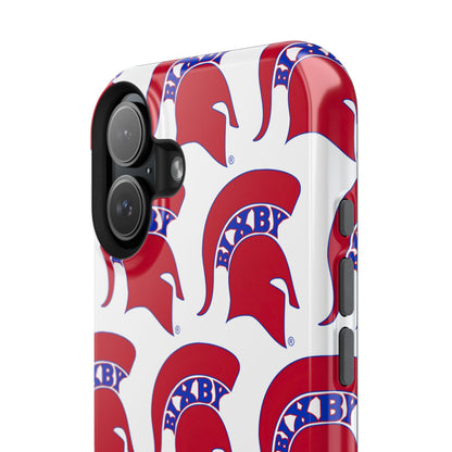 Bixby Spartan Red Logo Impact Resistant iPhone Case