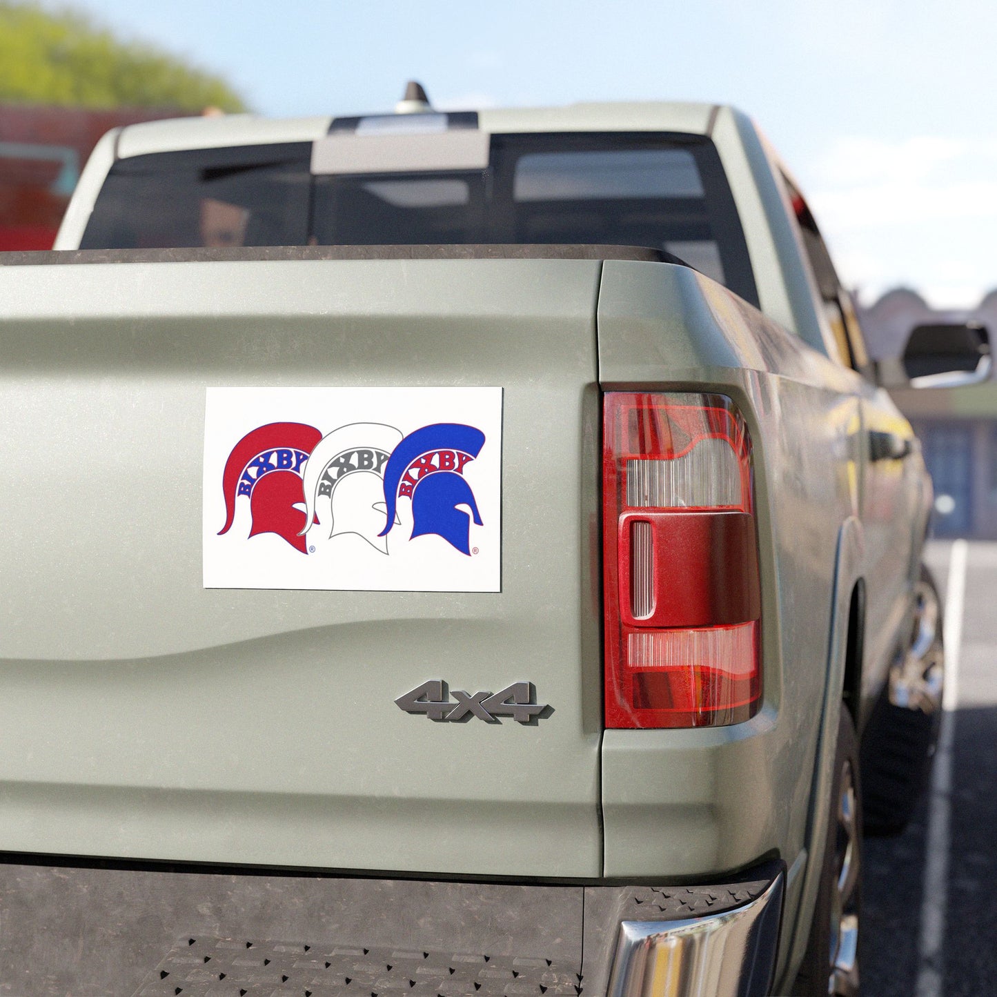 Spartan Red White & Blue Car Magnet