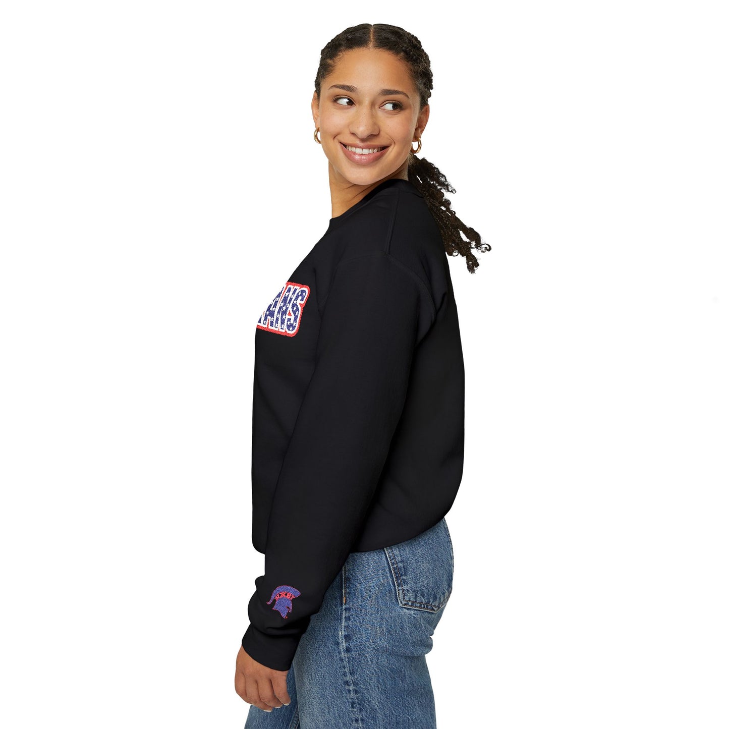 Embroidered Spartans Patriotic Red, White & Blue School Spirit