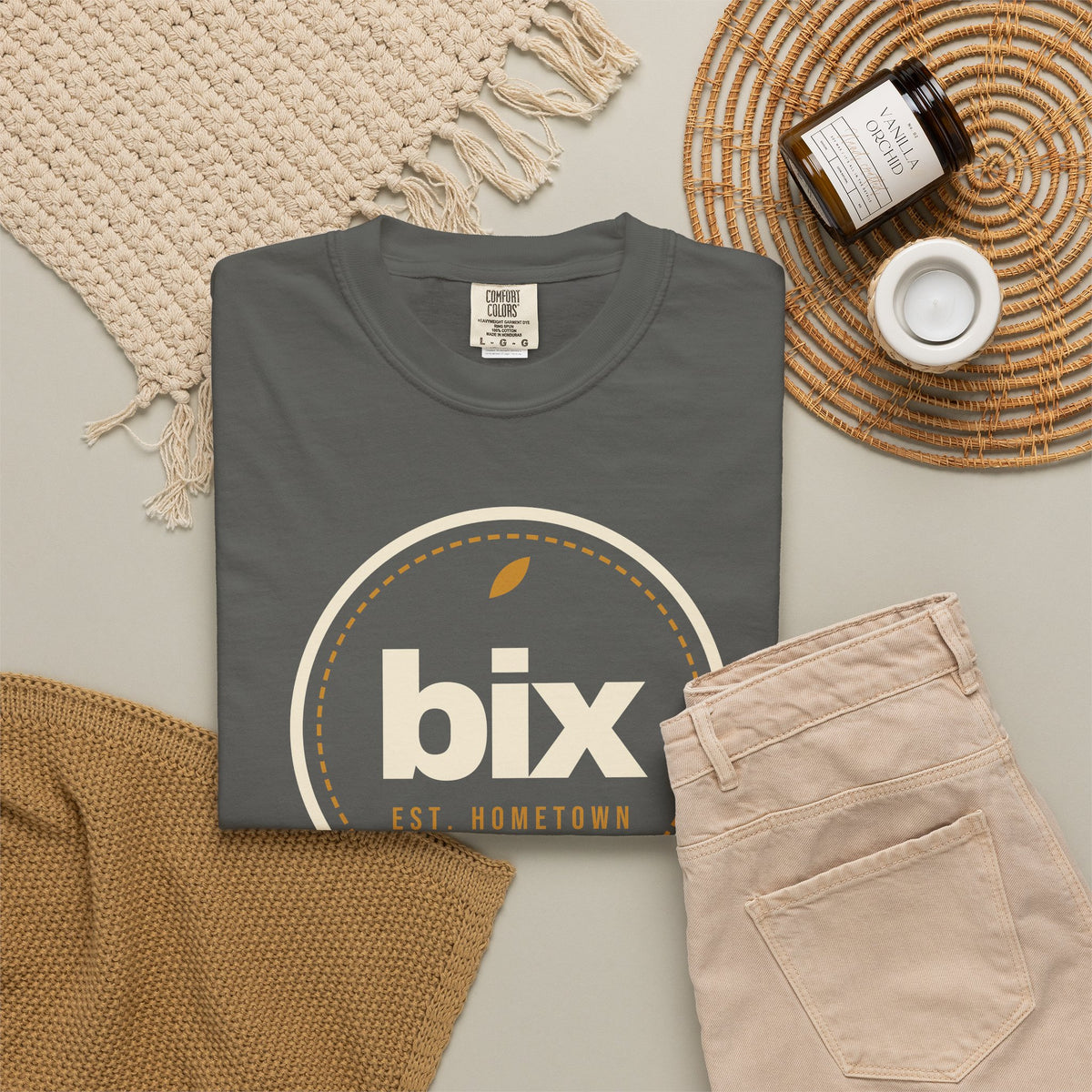 bix Stamp Bixby, Oklahoma Comfort Colors Tee