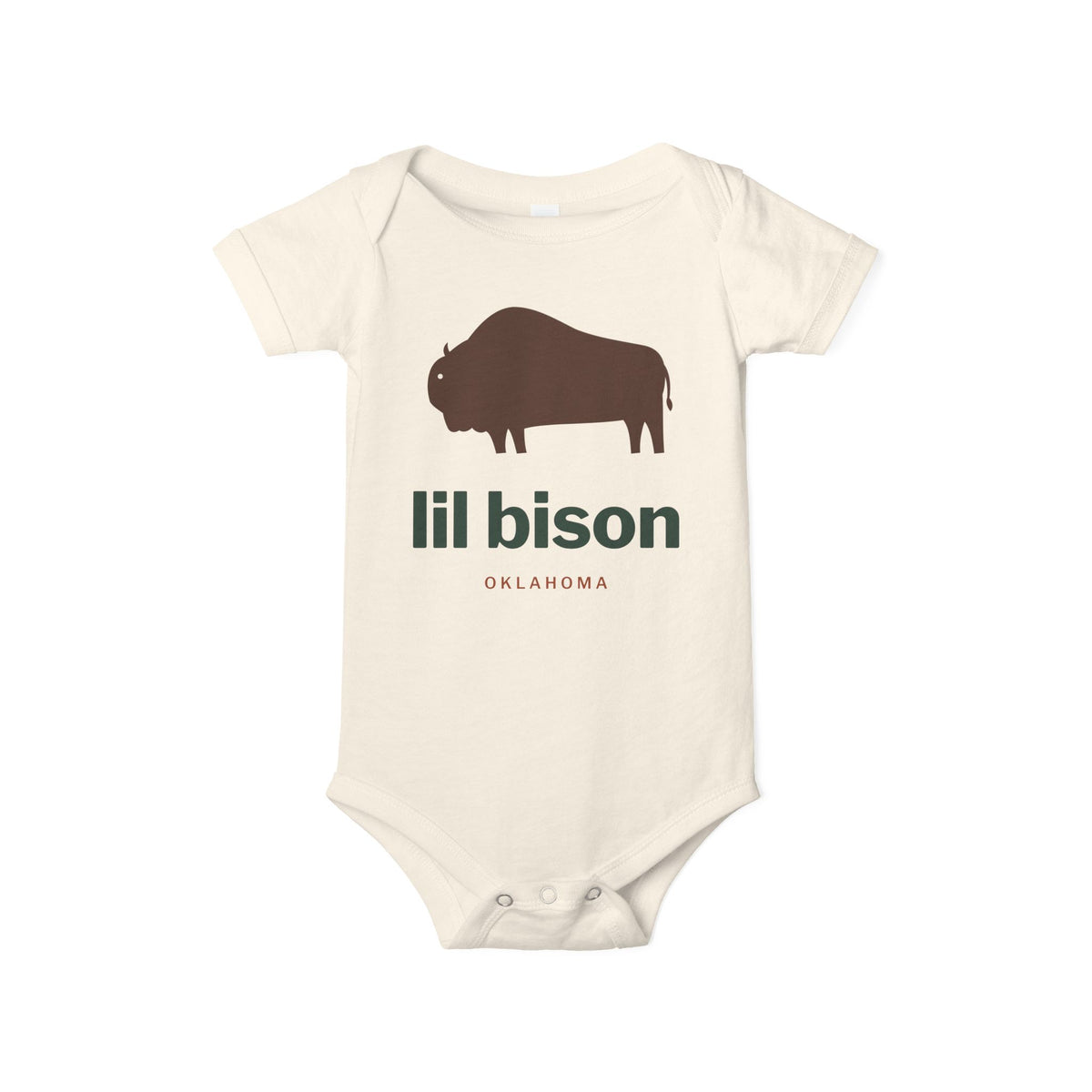 lil bison Oklahoma Baby Bodysuit