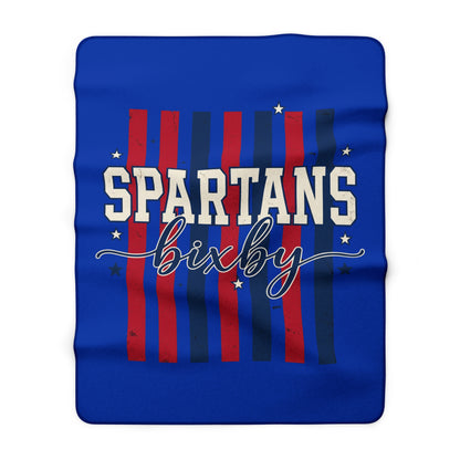 Spartans Bixby Sherpa Fleece Blanket - Cozy School Spirit Throw