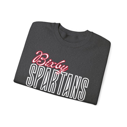 Bixby Spartans Cursive Gildan Sweatshirt