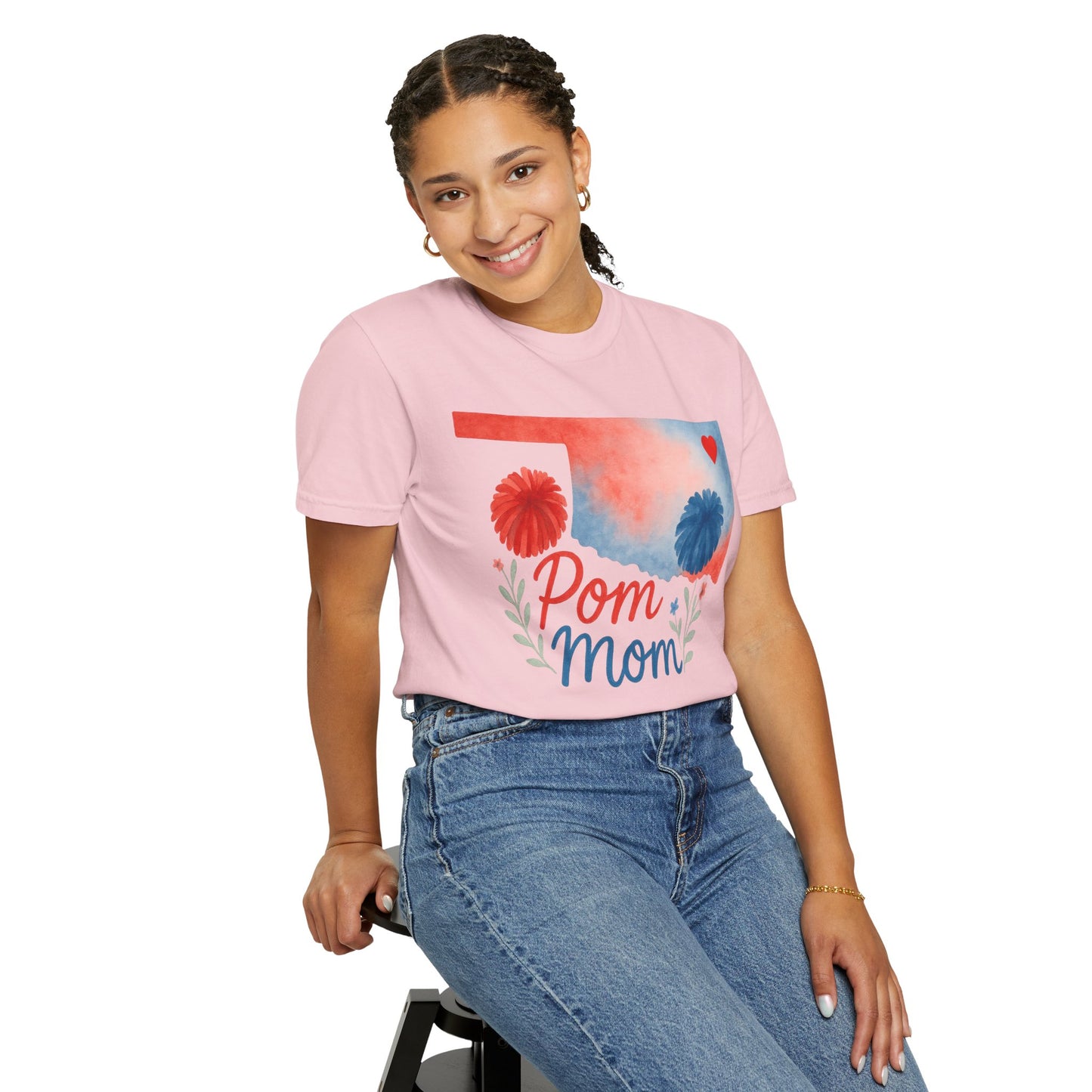 Pom Mom Bixby OK Watercolor Comfort Colors Tee