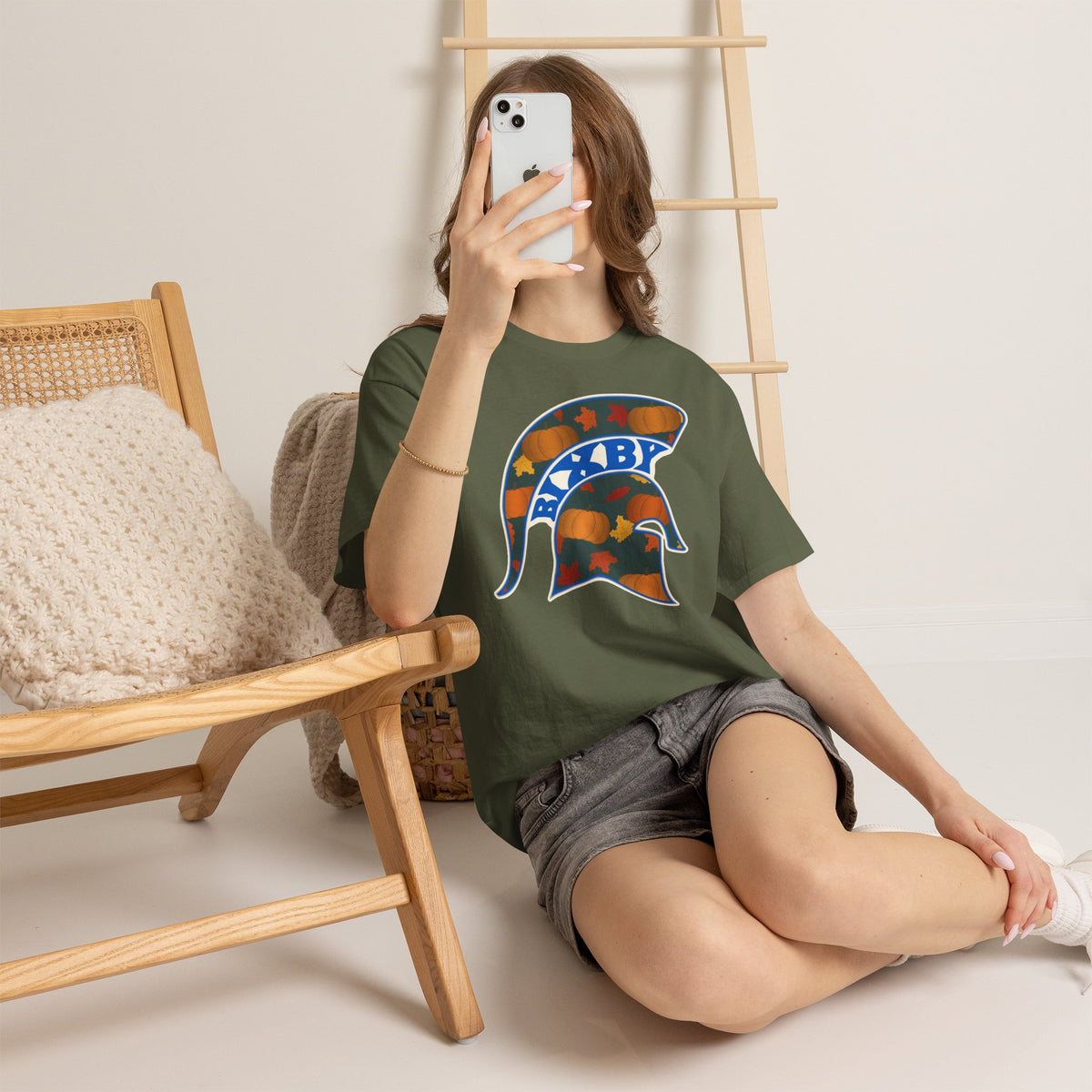Bixby Spartans Pumpkin Patch Helmet Tee – Fall Game Day Shirt